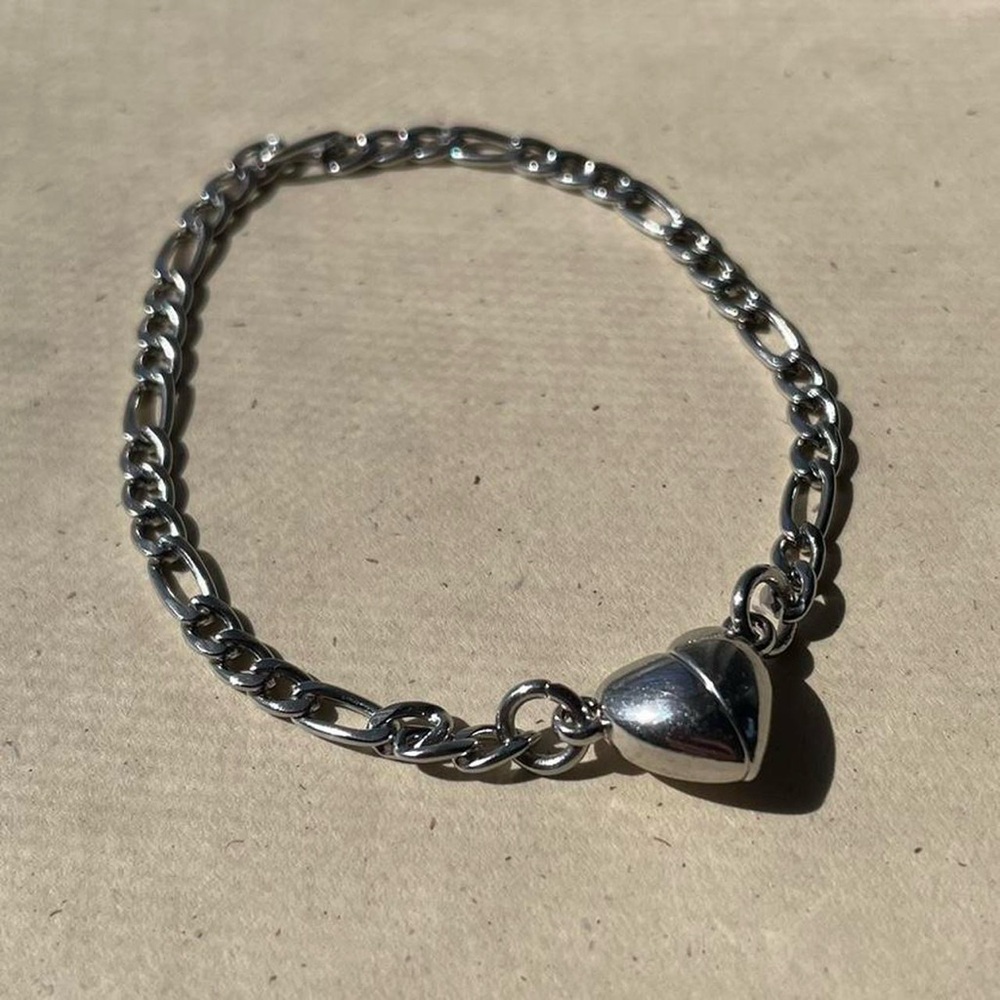 Silver Heart Charm Bracelet